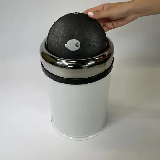 Ведро для мусора Maxiflow 8 л с крышкой Белый 4513.0000B.101.08  - фото 4