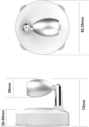 Беспроводной прожектор, 2 упаковки декоративных светильников с батарейным питанием, настенный светильник с головкой - фото 4