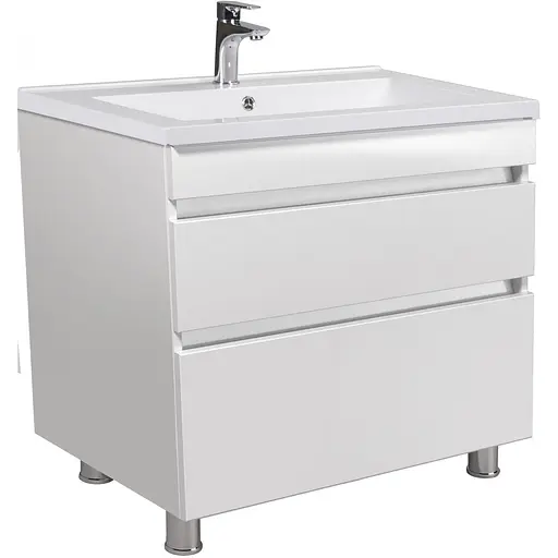 Тумба Мойдодир MoonShine 80 з умивальником Cosmo 80 підлогова Білий - фото 1