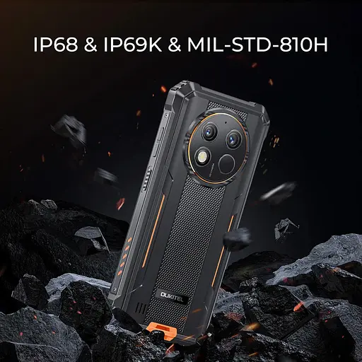 Смартфон Oukitel G1 6.5`HD+ /6GB/256GB/ T606 /10600mAh/48+5Мп/ IP69K /NFC Black - фото 5