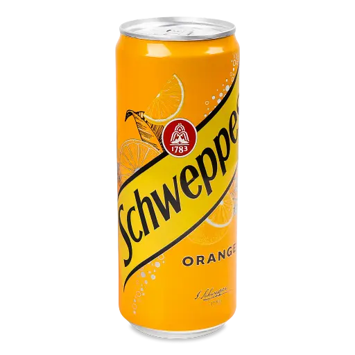 Напій безалкогольний Schweppes Orange сильногазований 0.33 л з/б (755163)