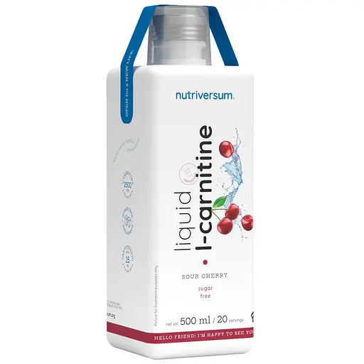 Диетическая добавка Nutriversum Liquid L-Carnitine Кислая вишня 500 мл - фото 1
