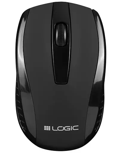 Миша LogicConcept LM-31, бездротова, 1200dpi, 3кн., USB, чорна (M-LC-LM31W-BK) - фото 1