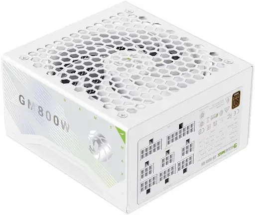 Блок живлення GameMax GM 800B 800W 80+ Bronze White (GM 800B WH Fully-modular New) - фото 1