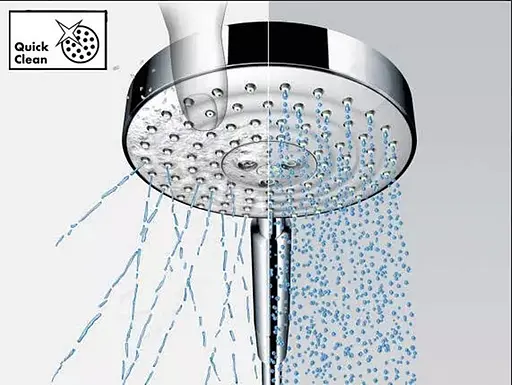 Душова система Hansgrohe Croma Select S 280 1jet Showerpipe з термостатом Brushed Black Chrome 26890340, Шліфований чорний хром - фото 5