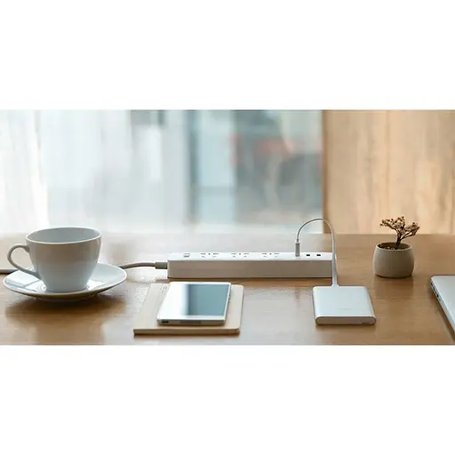 Мережевий фільтр Xiaomi Mi Power Strip White (3 розетки + 3 USB) (6934177700866) - фото 3