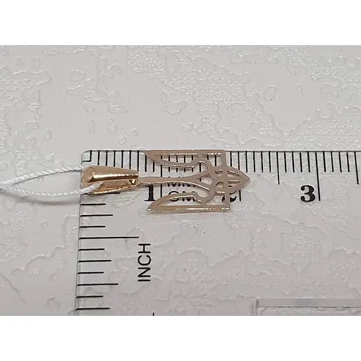 Золотая подвеска Трезубец. 310167_М - фото 5