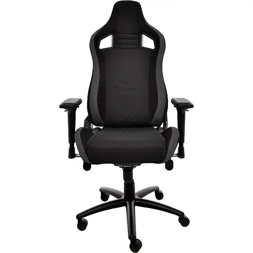 Геймерское кресло GT Racer черное с серым (X-0712 Shadow Gray) - фото 2