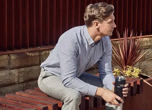 Термокружка без ручки Thermos 0.47 л Stainless King Travel Dark Blue (160020) - фото 5