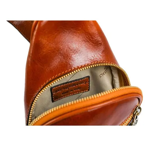 Шкіряна сумка-слінг Time Resistance 32х17х6 см sum0028227 - фото 8