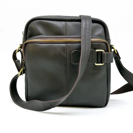 Кожаный мессенджер для мужчин TARWA 24х26х8 см sum0028350 - фото 2