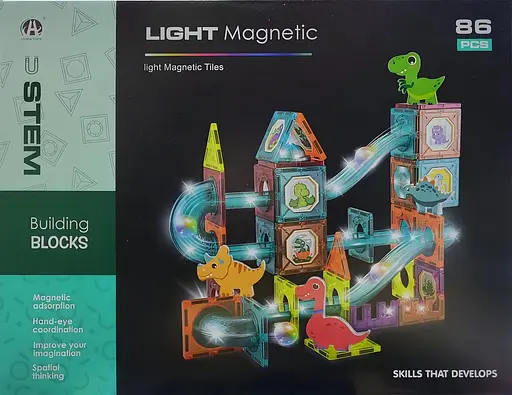 Конструктор магнітний DIY Magnetic Building Blocks на 86 деталей (СН1170) - фото 3