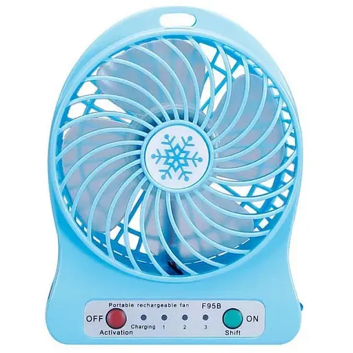 Портативный вентилятор на аккумуляторе Portable Mini Fan WX-6501 аккумуляторный мини вентилятор USB - фото 1