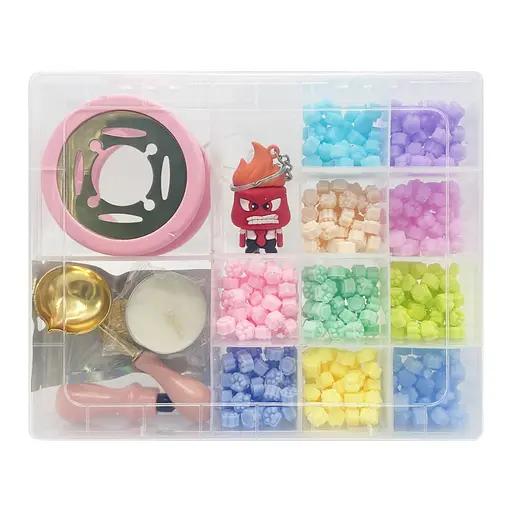 Набор для творчества "Сургучный штамп" Bambi C712-5-1, 10 цветов - фото 1