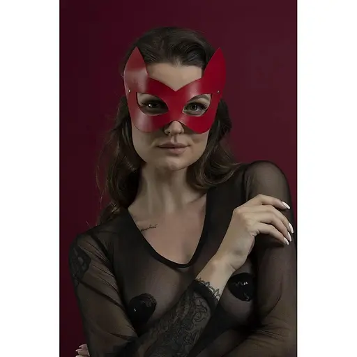 Маска кошечки Feral Feelings - Kitten Mask, натуральная кожа