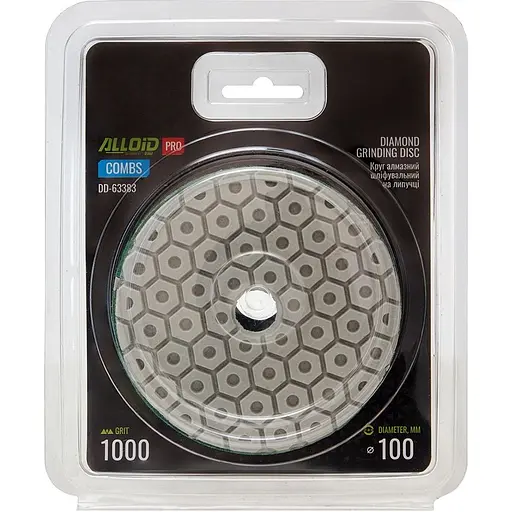 Круг алмазний Alloid Building Tools Combs шліфувальний на липучці 100 мм зерно 1000 (DD-63383) - фото 4