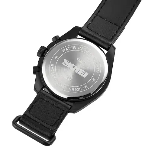 Чоловічий наручний класичний годинник Skmei 1982 (Чорний) - фото 9