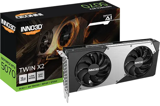 Видеокарта GeForce RTX 5070 12GB Inno3D Twin X2 (N50702-12D7-195064N)