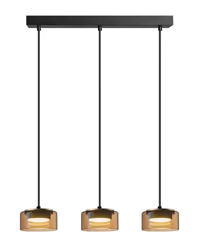 Подвесной светильник, люстра Goldlux 331298 Ofelia GX53 3x6W 4000K 660Lm IP20 янтарный - фото 1