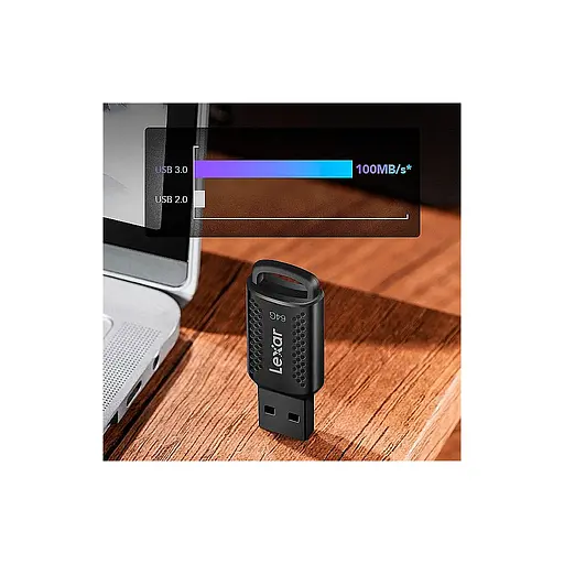 USB флеш накопичувач Lexar 64GB JumpDrive V400 Black USB 3.0 (LJDV400064G-BNBNG) - фото 9