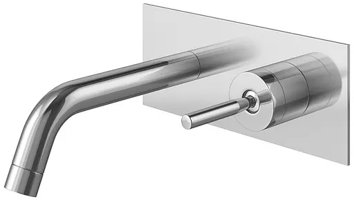 Смеситель для умывальника Kohlman Maxima chrome + BOX скрытого монтажа QW185M Хром - фото 1