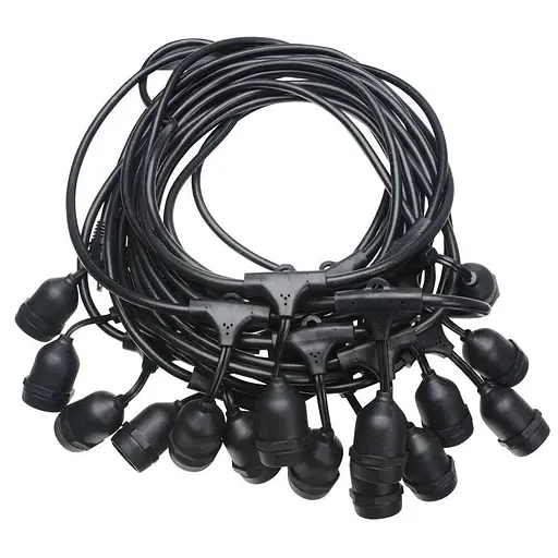 Вулична гірлянда з ретро лампами LED Edison 10 шт Solar на сонячній батареї, від мережі та зарядкою від мережі - фото 6