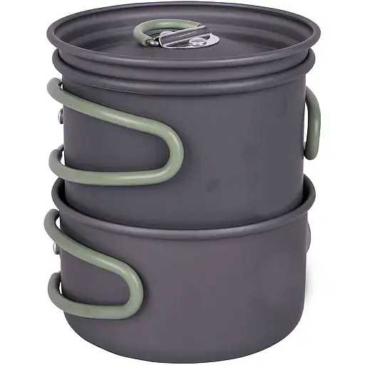 Набор посуды Bo-Camp Explorer Hard Anodized Anthracite/Green 2 предмета (2200240) - фото 7