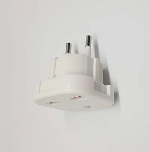 Перехідник мережевий 2E з англійської вилки на євро розетку потрійний 3 піни - фото 4