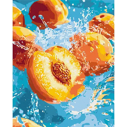 Картина за номерами на підрамнику Brushme Соковитий персик