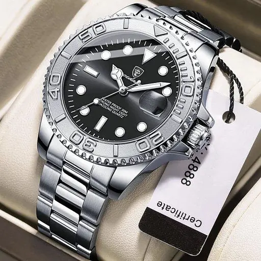 Чоловічий наручний годинник Poedagar Pilot (Сріблястий) - фото 2