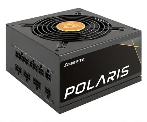 Блок питания 750 Вт, Chieftec POLARIS, черный, модульный, 80+ золотистый, Active PFC, 12 см, 3xMolex/8xSATA/4x6+2-pin - фото 1