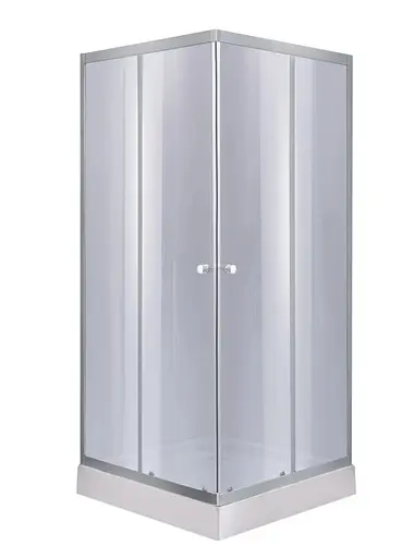 Набор Lidz Душевая кабина Wawel SC90x90.SAT.LOW.GR, квадратная, стекло тонированное 4 мм + Душевой поддон Kapielka ST90x90x14 - фото 1