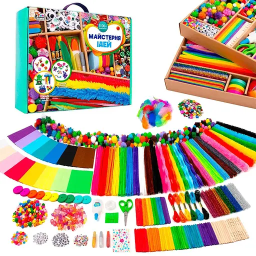 Набор для творчества Мастерская идей 4FUN Game Club 36627 более 1100 элементов - фото 2