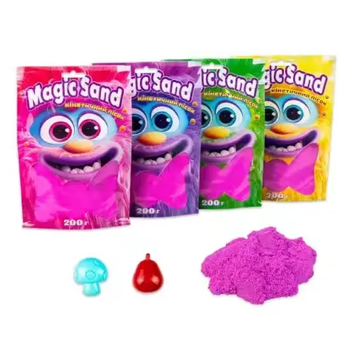 Кинетический песок Magic Sand, 39401-4, фиолетовый, 0.2 кг - фото 2