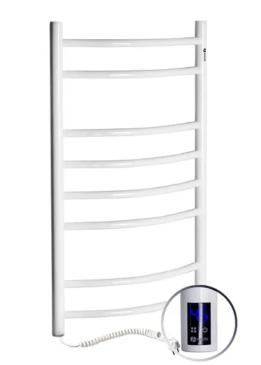 Електрична рушникосушарка Navin Камелія 480x800 Sensor ліва з таймером 12-007133-4880, Білий, Ліве, Електронний - фото 3