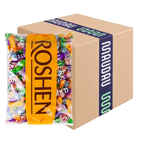 Карамель льодяникова Roshen Beri з начинкою 1 кг