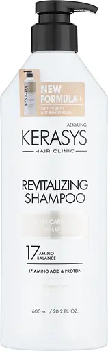 Набор: шампунь Kerasys Hair Clinic Revitalizing Shampoo оздоравливающий 600 мл + кондиционер Kerasys Revitalizing Conditioner Оздоравливающий 600 мл - фото 2