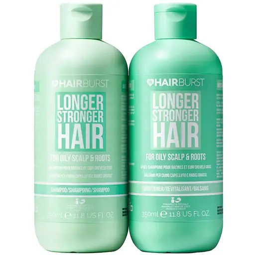Набор шампунь и кондиционер для жирной кожи головы Hairburst Shampoo&Conditioner for OilyScalp and Roots 2х350 мл - фото 1