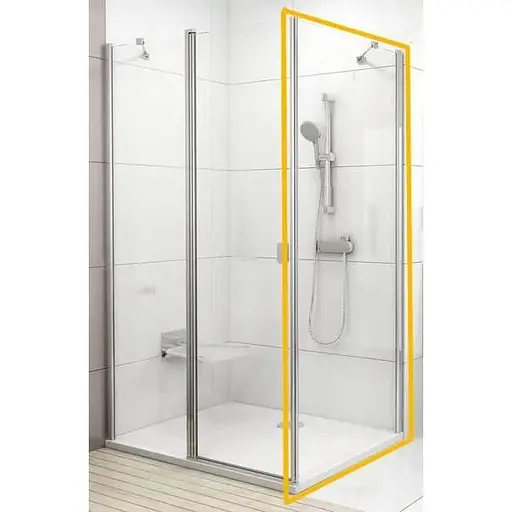 Неподвижная стенка Ravak Chrome CPS-80 профиль белый+transparent 9QV40100Z1 - фото 1