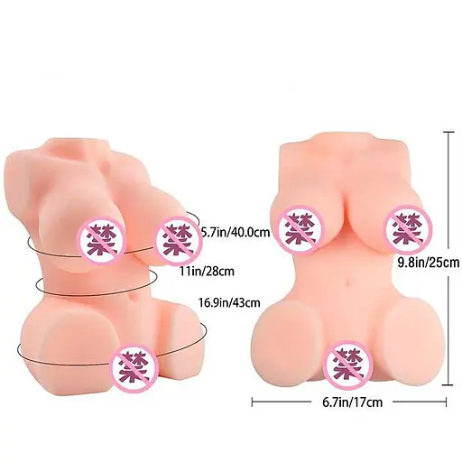 Мастурбатор торс "Annika" 25 см Телесный K000352 - фото 3