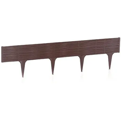 Бордюр садовий Prosperplast Garden border 3.9 м коричневий - фото 2