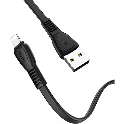 Кабель Hoco X40 USB to iP 2.4A 1 м TPE TPE connectors чорний