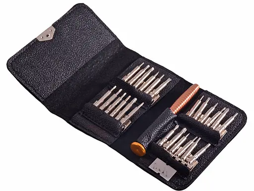 Набір маленьких викруток в чохлі для ремонту смартфона