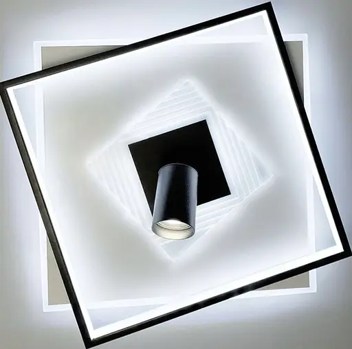 Світлодіодний стельовий світильник з направляючим спотом | Арт. X 088/500 | Line F - фото 1