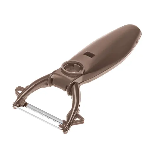 Ніж економка овочечистка для тонкого чищення овочів та фруктів Принцеса кухні , Kitchette Коричневий 84833 - фото 1