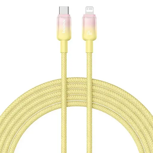 Дата кабель Baseus Discolor Series Fast Charging Type-C to Lightning 20W (1m) (P10374901) Custard Yellow