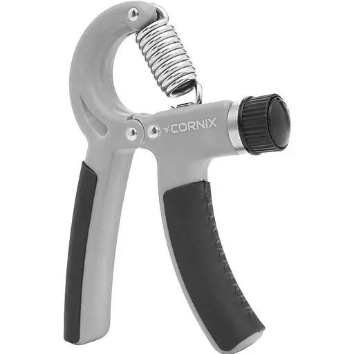 Еспандер кістьовий Cornix 5-60 кг з регульованим навантаженням XR-0383 Grey/Black - фото 1