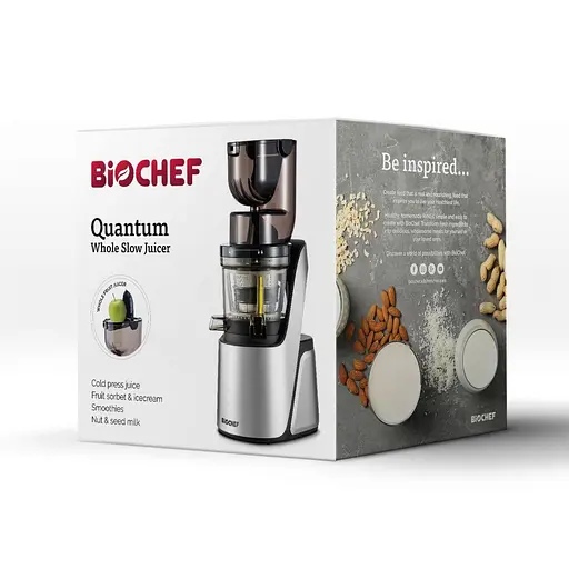 Соковичавниця BioChef Quantum Whole Slow Juicer Burgundy - фото 7