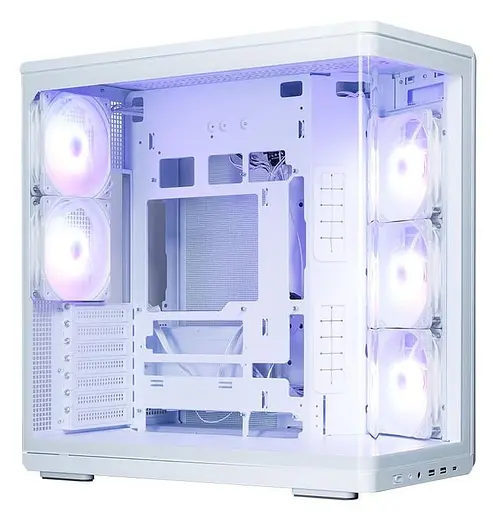 Корпус Zalman P60 Tempered Glass без БЖ White (P60WHITE) - фото 2