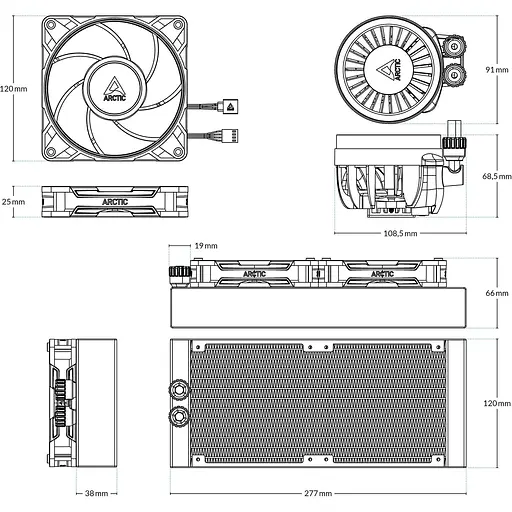 Система водяного охолодження Arctic Liquid Freezer III Pro 240 A-RGB (ACFRE00182A) [143373] - фото 7
